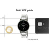 Citizen Reloj analógico de hombre con esfera negra y tono plateado, modelo moderno BI5010-59E