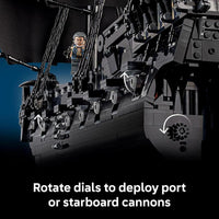 LEGO Icons Captain Jack Sparrow's Pirate Ship Building Set for Adults - Collectible Black Pearl for Pirates of The Caribbean Fans
