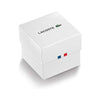 Lacoste Reloj 12.12 de silicona blanco para hombre con movimiento de cuarzo y cristal resistente a arañazos