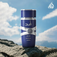 Lattafa Asad Zanzibar - Eau de Parfum para Hombres, Fragancia Fresca, Picante, Vainilla y Coco, Larga Duración