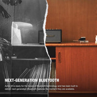 Marshall Acton III - Altavoz Bluetooth para el hogar en color negro, con conectividad Bluetooth 5.2 y un diseño sostenible