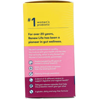 Renew Life Cápsulas de Probióticos para Mujeres con L. Rhamnosus GG, Salud Digestiva e Inmune, Sin Lácteos, Soja ni Gluten