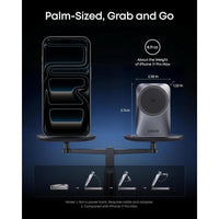 Estación de carga inalámbrica Anker Prime 3 en 1, soporte de cargador MagSafe, 25W para iPhone, Apple Watch, AirPods