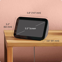 Amazon Echo Show 5 - Pantalla inteligente con sonido mejorado y múltiples capas de privacidad. Controla tu hogar y conéctate fácilmente