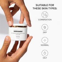 DRMTLGY mascarilla exfoliante facial de microdermoabrasión para cicatrices de acné, puntos negros y poros