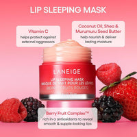 LANEIGE Máscara para dormir labial con vitamina C, manteca de Murumuru y karité. Hidrata y nutre labios secos