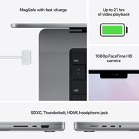 Apple Macbook Pro 2021 M1 Pro 16" 16GB RAM 512GB SSD Gris Espacial
