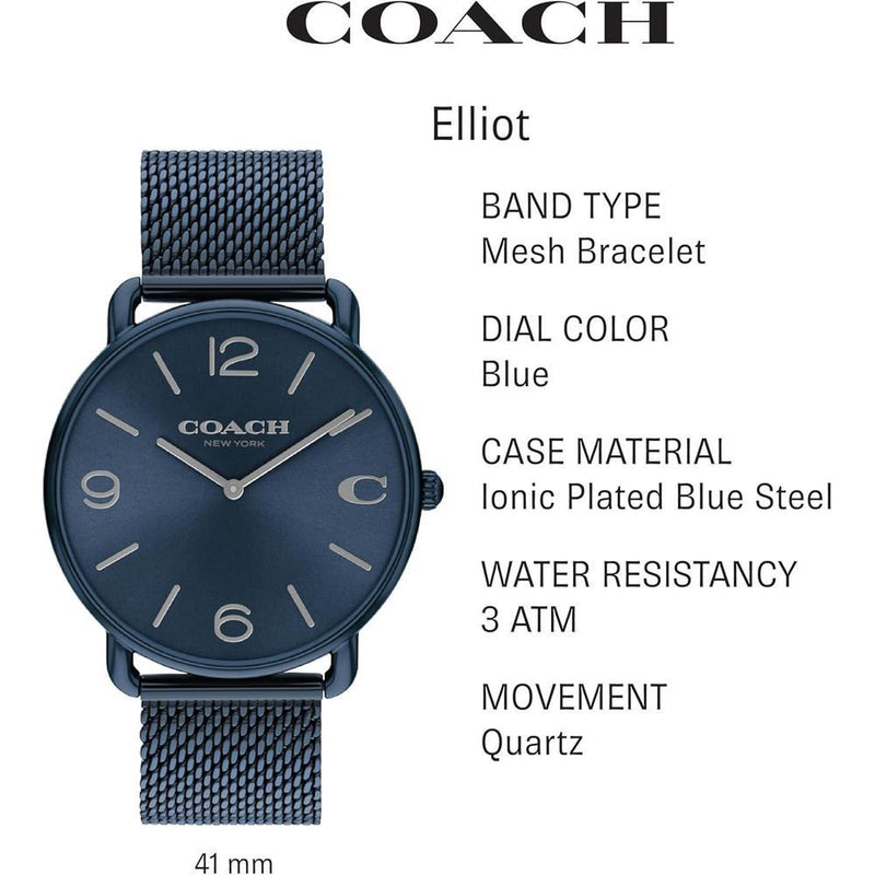 Reloj Coach Elliot para Hombre, elegancia contemporánea con detalle exclusivo, ideal para uso diario
