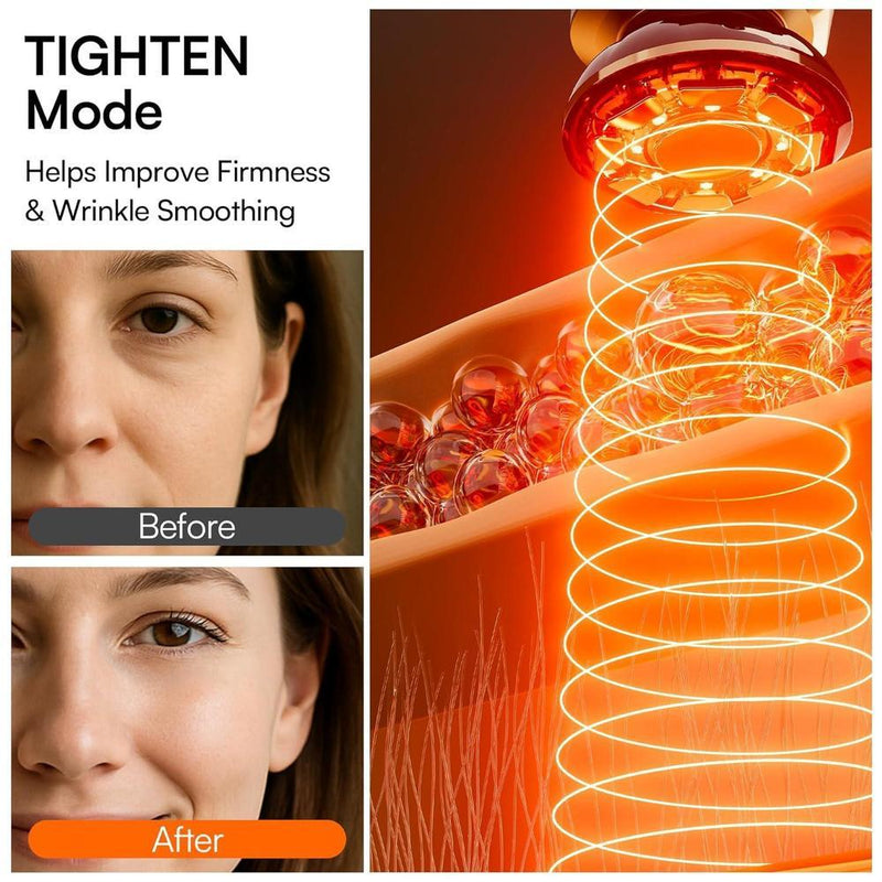 INIA Flare - Dispositivo facial de microcorriente 3 en 1 con terapia de luz roja y masajeador para cara y cuello