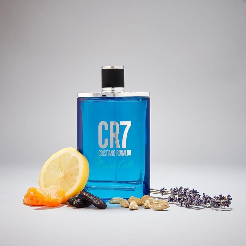 Fragancia CR7 Play It Cool de Cristiano Ronaldo, incluye gel de ducha perfumado, set de regalo para hombres