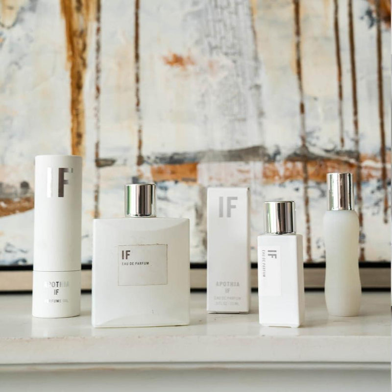 Eau de Parfum IF, perfume floral blanco moderno y cítrico con ingredientes premium y aroma duradero, calidad de lujo