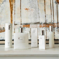 Eau de Parfum IF, perfume floral blanco moderno y cítrico con ingredientes premium y aroma duradero, calidad de lujo