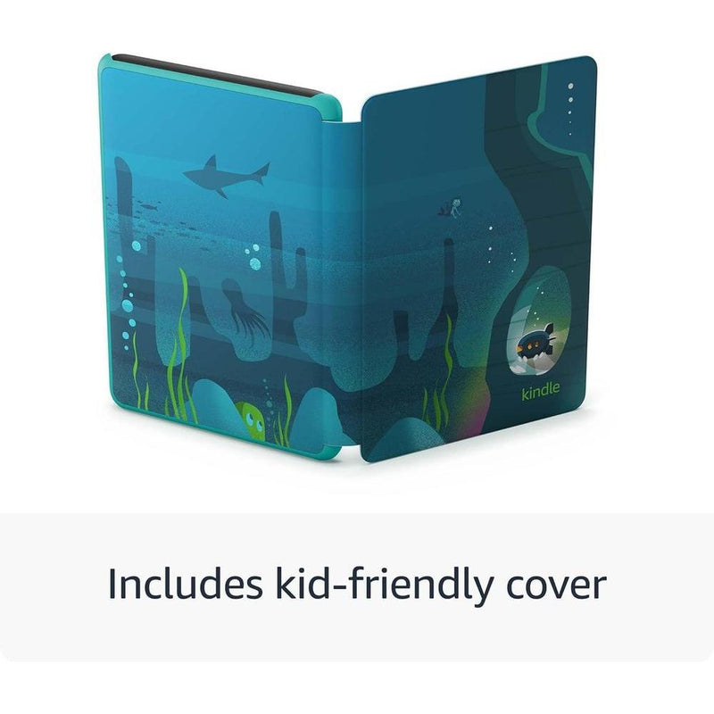 Amazon Kindle Kids 16GB con 6 meses de Amazon Kids+, incluye cubierta, libros sin anuncios y pantalla sin reflejos