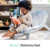 Ingenuity Keep Cozy 3 en 1 Grow with Me - Gorila vibratoria para bebé con asiento y balancín para niños pequeños