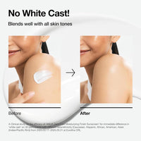 Anua Protector Solar Hidratante SPF 50 sin fundición, brillante natural, sin yeso blanco, con ácido hialurónico, niacinamida, ideal para rostro