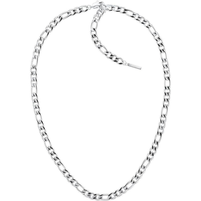 Calvin Klein collar de cadena para mujeres, color plateado, modelo 35700002, acero inoxidable, sin piedra preciosa