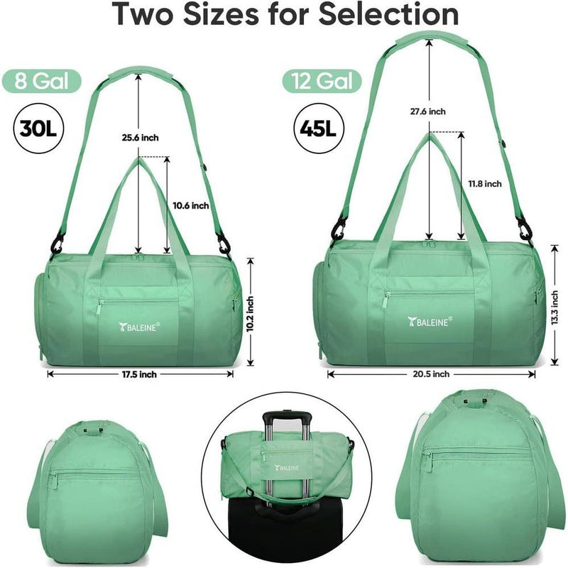 Bolso de gimnasio BALEINE para mujeres y hombres, ligero, impermeable, con compartimentos para zapatos y ropa húmeda