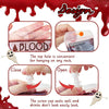 Paquete de 40 bolsas de sangre reutilizables para bebidas con embudo, decoración de fiestas de Halloween y eventos temáticos