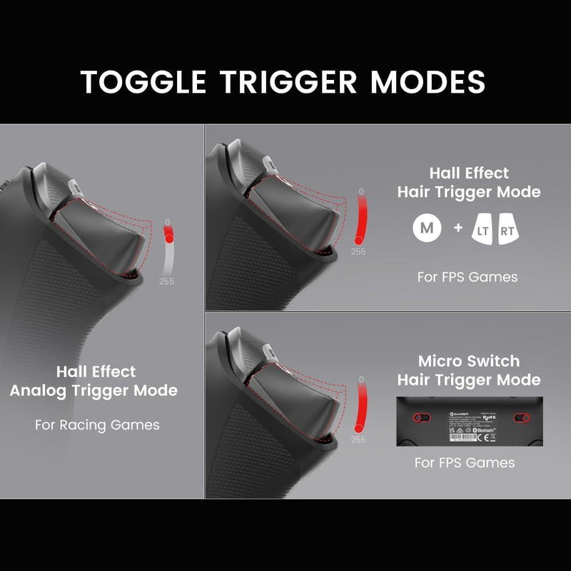 Controlador GameSir Tarantula Pro inalámbrico con botones intercambiables y sticks Mag-Res TMR