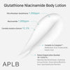 APLB Loción Corporal con Glutatión y Niacinamida LIPO GLUTA NIAC CEN™ hidratación y mejora de la textura de la piel coreana