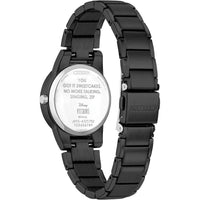 Citizen Eco-Drive Disney Villian Ursula Crystal reloj y pin set de regalo negro iones, esfera negra