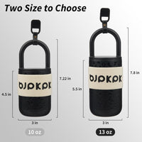 BJPKPK Vaso aislado con tapa y asa, acero inoxidable, a prueba de fugas, ideal para café y bebidas, diseño leopardo negro