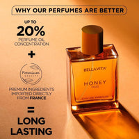 Honey Oud Eau de Parfum. Fragancia unisex con notas de pachulí, vainilla, bergamota, floral y picante, libre de crueldad