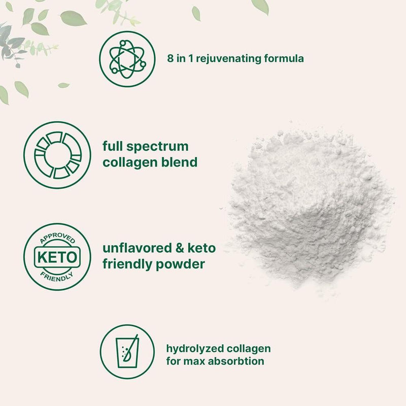 Polvo de Péptidos de Colágeno Multiples con Biotina, Ácido Hialurónico y Vitamina C