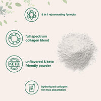 Polvo de Péptidos de Colágeno Multiples con Biotina, Ácido Hialurónico y Vitamina C