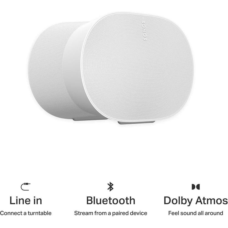 Sonos Era 300, altavoz inteligente con Alexa y Dolby Atmos, Blanco, paquete de 2, diseño moderno para un sonido envolvente