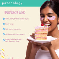 Patchology Eye Want Cake Parches Hidratantes y Suavizantes para Ojos Hinchados, Ojeras y Líneas Finas Pack de 5