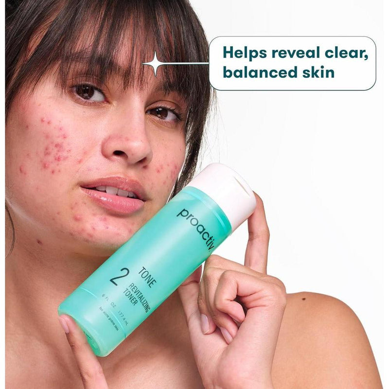 Proactiv Tónico hidratante sin alcohol para piel sensible con ácido glicólico y hamamelis, equilibrante y purificante