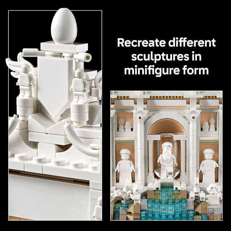 LEGO Architecture Fuente de Trevi Juego de Construcción para Adultos - Monumento Italiano - Regalo para Mujeres y Hombres