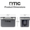 RTIC Refrigerador duro ultraligero para bebidas, ideal para playa, camping, pesca y barbacoas, más ligero que otros modelos