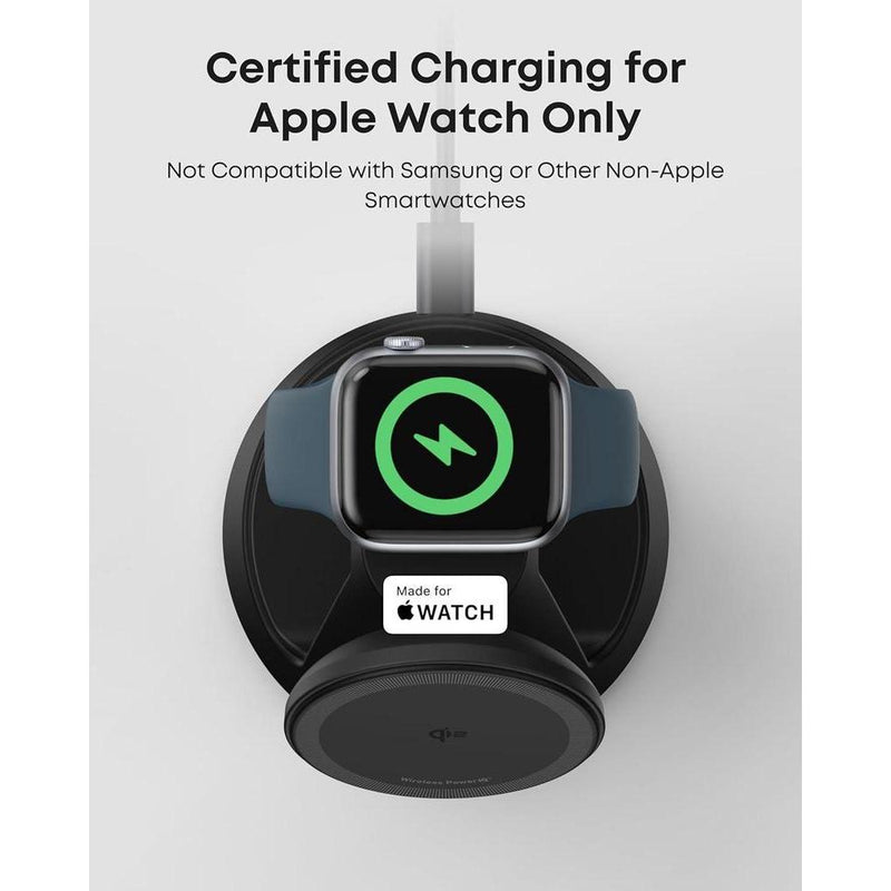 Anker MagSafe Cargador Compatible con iPhone 17/16/15/14, Apple Watch y AirPods, Estación de Carga 3 en 1 MagGo