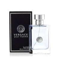 Versace Pour Homme Signature azul oscuro para hombre, Versace Pour Homme M en caja