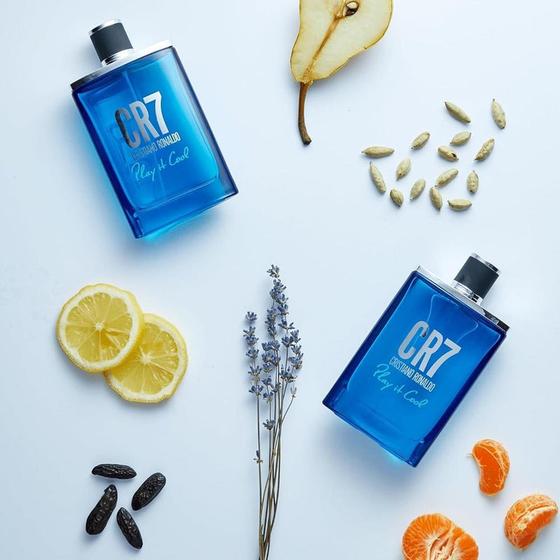 Cristiano Ronaldo CR7 Play It Cool Eau de Toilette para Hombre - Fragancia Fresca, Notas de Bergamota y Cardamomo
