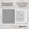 Funda Kobo Libra Colour SleepCover verde jardín, tecnología de sueño y despertador. Soporte 2 vías y cuero vegano