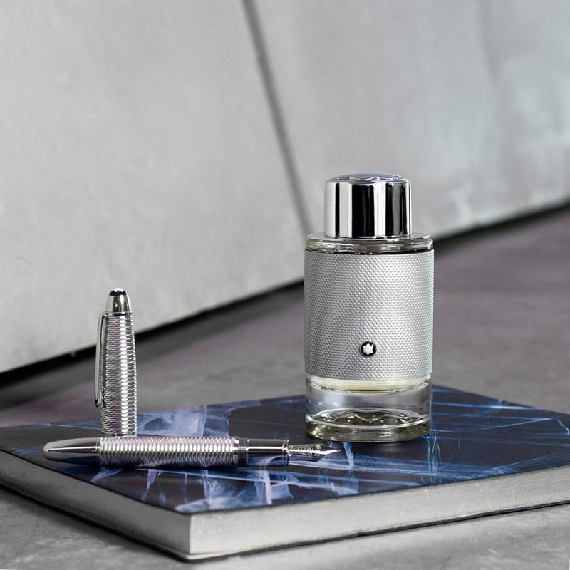 MONTBLANC Explorer Platinum Eau de Parfum para Hombre, Fragancia Amaderada y Ambarina, Notas de Violeta y Salvia