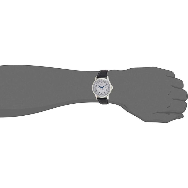 Reloj Citizen Eco-Drive Corso para hombre, clásico, con acero inoxidable y correa de cuero sintético, resistente al agua