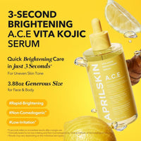 Serum Vita Kojic y Tinte Labial Hero Duo de APRILSKIN para cuidado de piel y maquillaje duradero
