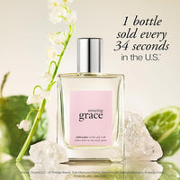 Fragancia philosophy amazing grace eau de toilette para mujer, increíblemente limpia y femenina