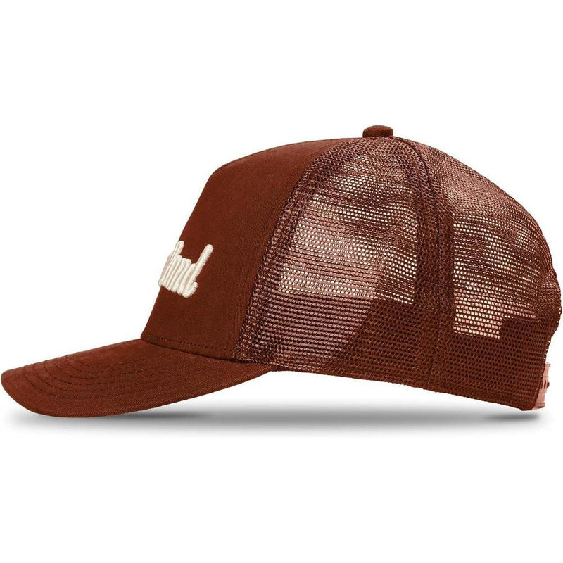 Timberland Gorra de camionero para hombre con sarga de algodón y malla transpirable, cierre ajustable a presión