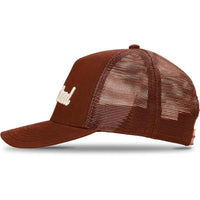 Timberland Gorra de camionero para hombre con sarga de algodón y malla transpirable, cierre ajustable a presión