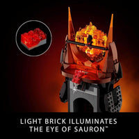 LEGO Icons El Señor de los Anillos Barad-dûr Juego de construcción para adultos con 10 minifiguras, ideal para fanáticos