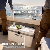 Igloo Coolers Marine Series, hielera portátil rígida y aislada ideal para pesca, campismo y navegación