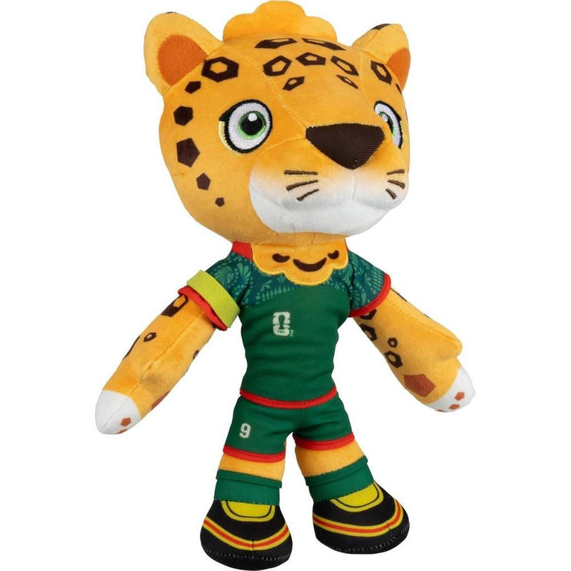 Jazwares FIFA World Cup 2026 Peluche Mascota Oficial Zayu Jaguar Uniforme Verde Juguete Coleccionable Para Fanáticos