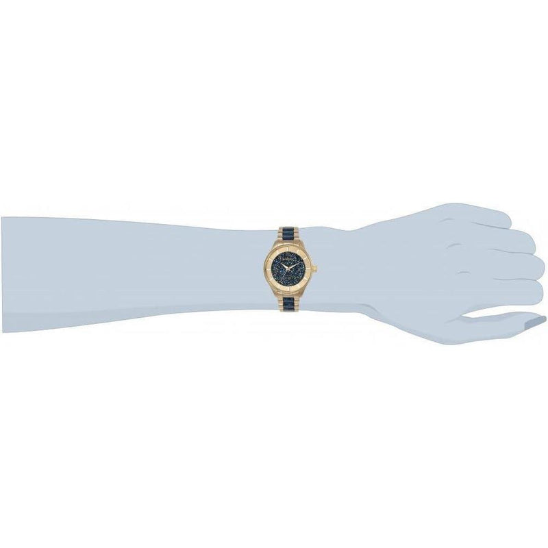 Invicta Reloj de dos tonos con pantalla analógica para mujer con movimiento de cuarzo y resistencia al agua