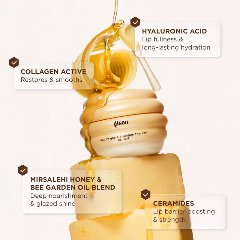 Honey Glaze Mascarilla Labial con Terapia de Colágeno
