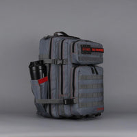 Mochila táctica WOLFpak de 45L color yunque gris para camping, senderismo, gimnasio, personalizable con parches y resistente al agua